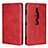 Custodia Portafoglio In Pelle Cover con Supporto L02 per Sony Xperia XZ2 Premium Rosso