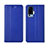 Custodia Portafoglio In Pelle Cover con Supporto L02 per Vivo X50 Pro 5G Blu