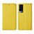 Custodia Portafoglio In Pelle Cover con Supporto L02 per Vivo X60 5G Giallo