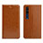 Custodia Portafoglio In Pelle Cover con Supporto L02 per Xiaomi Mi 10 Arancione
