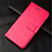 Custodia Portafoglio In Pelle Cover con Supporto L02 per Xiaomi Mi 10 Pro Rosso