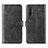 Custodia Portafoglio In Pelle Cover con Supporto L02 per Xiaomi Mi Note 10 Pro Nero