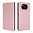 Custodia Portafoglio In Pelle Cover con Supporto L02 per Xiaomi Poco X3 NFC Oro Rosa