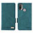 Custodia Portafoglio In Pelle Cover con Supporto L02Z per Motorola Moto E30 Verde