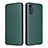 Custodia Portafoglio In Pelle Cover con Supporto L02Z per Motorola Moto E32s Verde