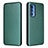 Custodia Portafoglio In Pelle Cover con Supporto L02Z per Motorola Moto Edge 20 Pro 5G Verde