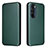 Custodia Portafoglio In Pelle Cover con Supporto L02Z per Motorola Moto Edge 30 Pro 5G Verde