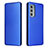 Custodia Portafoglio In Pelle Cover con Supporto L02Z per Motorola Moto Edge Lite 5G Blu