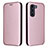 Custodia Portafoglio In Pelle Cover con Supporto L02Z per Motorola Moto G200 5G Oro Rosa