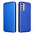 Custodia Portafoglio In Pelle Cover con Supporto L02Z per Motorola Moto G42 Blu