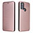 Custodia Portafoglio In Pelle Cover con Supporto L02Z per Motorola Moto G50 Oro Rosa