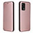 Custodia Portafoglio In Pelle Cover con Supporto L02Z per Oppo A74 4G Oro Rosa