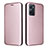 Custodia Portafoglio In Pelle Cover con Supporto L02Z per Oppo A96 4G Oro Rosa