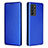 Custodia Portafoglio In Pelle Cover con Supporto L02Z per Oppo Reno6 Pro 5G India Blu
