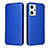 Custodia Portafoglio In Pelle Cover con Supporto L02Z per Oppo Reno7 A Blu