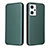 Custodia Portafoglio In Pelle Cover con Supporto L02Z per Oppo Reno7 A Verde