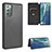 Custodia Portafoglio In Pelle Cover con Supporto L02Z per Samsung Galaxy Note 20 5G Nero