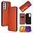 Custodia Portafoglio In Pelle Cover con Supporto L02Z per Samsung Galaxy Quantum2 5G