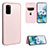 Custodia Portafoglio In Pelle Cover con Supporto L02Z per Samsung Galaxy S20 FE 5G Oro Rosa