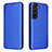 Custodia Portafoglio In Pelle Cover con Supporto L02Z per Samsung Galaxy S21 5G Blu