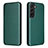 Custodia Portafoglio In Pelle Cover con Supporto L02Z per Samsung Galaxy S23 5G Verde