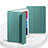 Custodia Portafoglio In Pelle Cover con Supporto L03 per Apple iPad 10.2 (2020) Verde Notte