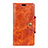 Custodia Portafoglio In Pelle Cover con Supporto L03 per HTC Desire 12 Plus Arancione