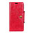 Custodia Portafoglio In Pelle Cover con Supporto L03 per HTC Desire 12S Rosso