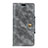 Custodia Portafoglio In Pelle Cover con Supporto L03 per HTC U12 Plus Grigio