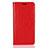 Custodia Portafoglio In Pelle Cover con Supporto L03 per Huawei Enjoy 8 Plus Rosso