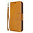Custodia Portafoglio In Pelle Cover con Supporto L03 per Huawei Honor 9A Arancione