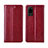 Custodia Portafoglio In Pelle Cover con Supporto L03 per Huawei Honor Play4 Pro 5G Rosso