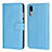 Custodia Portafoglio In Pelle Cover con Supporto L03 per Huawei P20 Cielo Blu