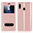 Custodia Portafoglio In Pelle Cover con Supporto L03 per Huawei P20 Lite Oro Rosa