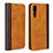 Custodia Portafoglio In Pelle Cover con Supporto L03 per Huawei P20 Pro Arancione