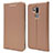 Custodia Portafoglio In Pelle Cover con Supporto L03 per LG G7 Oro Rosa