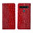 Custodia Portafoglio In Pelle Cover con Supporto L03 per LG K41S Rosso