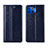 Custodia Portafoglio In Pelle Cover con Supporto L03 per Motorola Moto G 5G Plus Blu