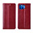 Custodia Portafoglio In Pelle Cover con Supporto L03 per Motorola Moto G 5G Plus Rosso Rosa