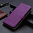 Custodia Portafoglio In Pelle Cover con Supporto L03 per Motorola Moto G9 Plus Viola