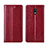 Custodia Portafoglio In Pelle Cover con Supporto L03 per Nokia 1.3 Rosso