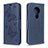 Custodia Portafoglio In Pelle Cover con Supporto L03 per Nokia 6.2 Blu