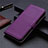 Custodia Portafoglio In Pelle Cover con Supporto L03 per Oppo A32 Viola