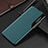 Custodia Portafoglio In Pelle Cover con Supporto L03 per Oppo Find X3 5G Verde