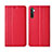 Custodia Portafoglio In Pelle Cover con Supporto L03 per Oppo K5 Rosso