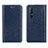 Custodia Portafoglio In Pelle Cover con Supporto L03 per Oppo Reno3 Pro Blu