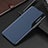 Custodia Portafoglio In Pelle Cover con Supporto L03 per Oppo Reno8 5G Blu