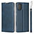 Custodia Portafoglio In Pelle Cover con Supporto L03 per Samsung Galaxy A51 4G Blu