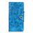 Custodia Portafoglio In Pelle Cover con Supporto L03 per Samsung Galaxy M21s Cielo Blu