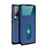 Custodia Portafoglio In Pelle Cover con Supporto L03 per Vivo X60 Pro 5G Blu